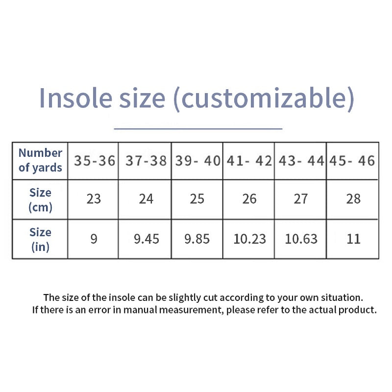 Orthopedic Insoles for Men  Women EVA Sport Care Pads with Enhanced Cushioning  Support