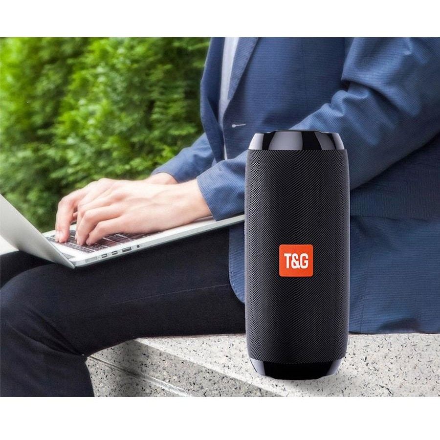 Portable Bluetooth Speaker with IPX5 Waterproof Rating and Extended Playtime