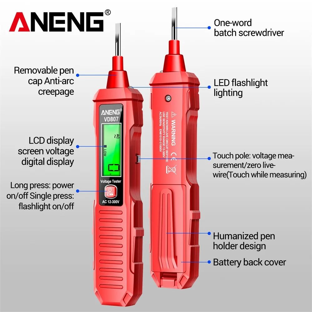 Electric Circuit Tester with NCV Sensor