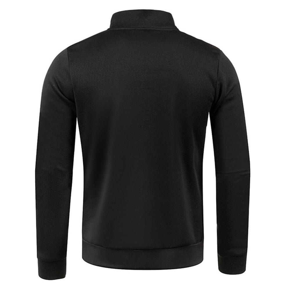 Sweatshirt For Men Fleece Lined Pullover With V Neck  Windproof Design 2