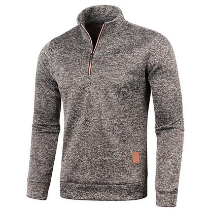 Sweatshirt For Men Fleece Lined Pullover With V Neck  Windproof Design 6