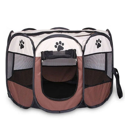 Large Dog Cages  Cat Fences Foldable Pet Tent with Skylight Zipper  Portable Kennel for Outdoor E
