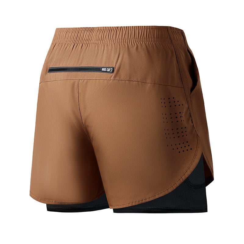 Men Running Shorts QuickDrying Fitness Shorts Double Layer Workout Pants For Training  Bodybuilding 8