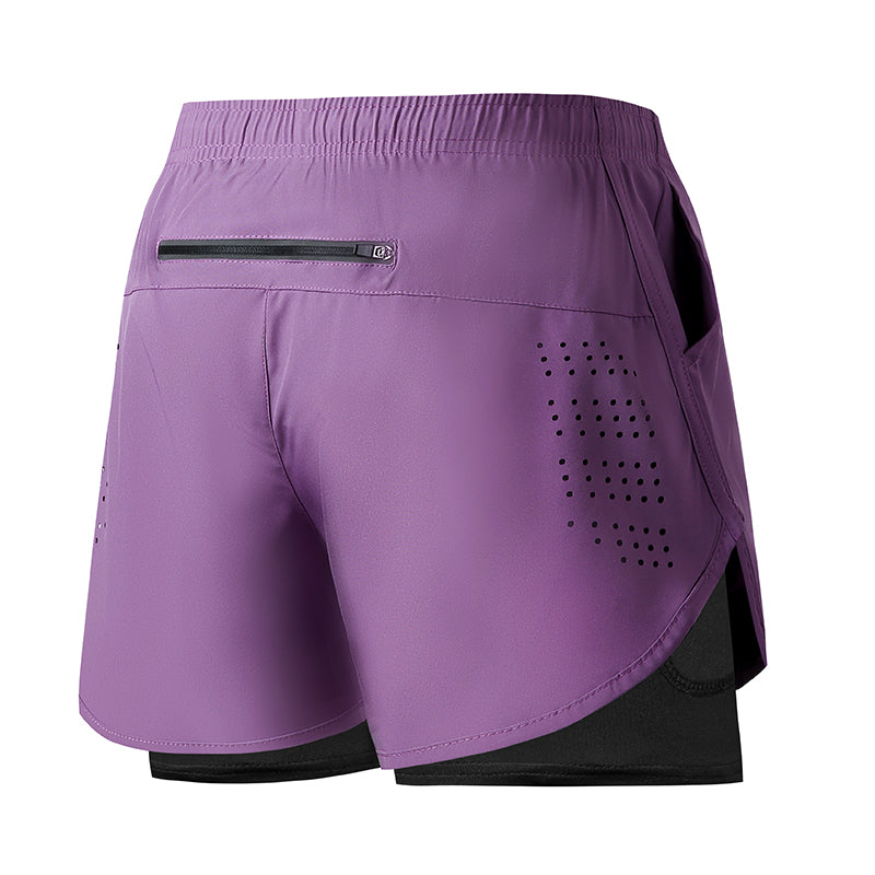 Men Running Shorts QuickDrying Fitness Shorts Double Layer Workout Pants For Training  Bodybuilding 10