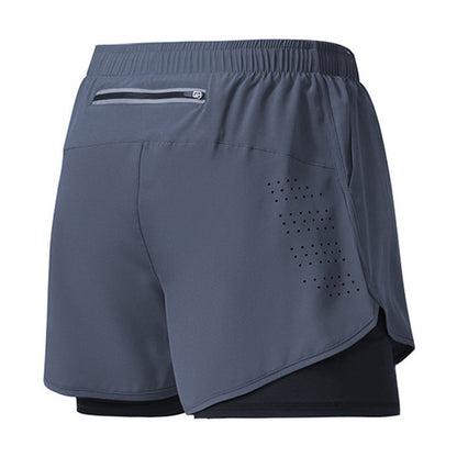 Men Running Shorts QuickDrying Fitness Shorts Double Layer Workout Pants For Training  Bodybuilding 13