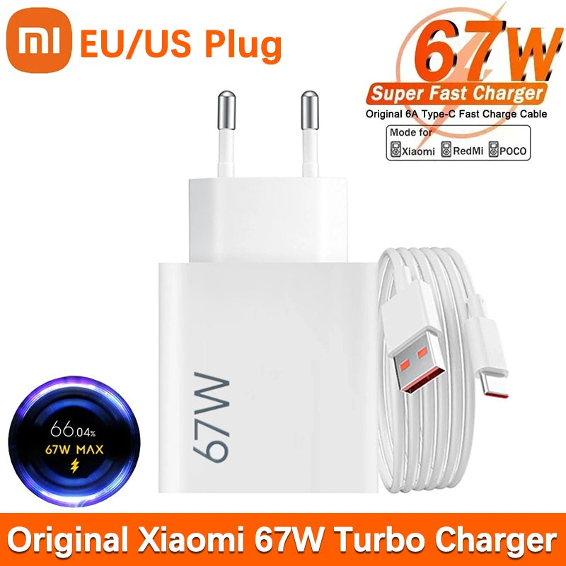67W USB Fast Charger PD Phone Charger Adapter for Multi Device Charging