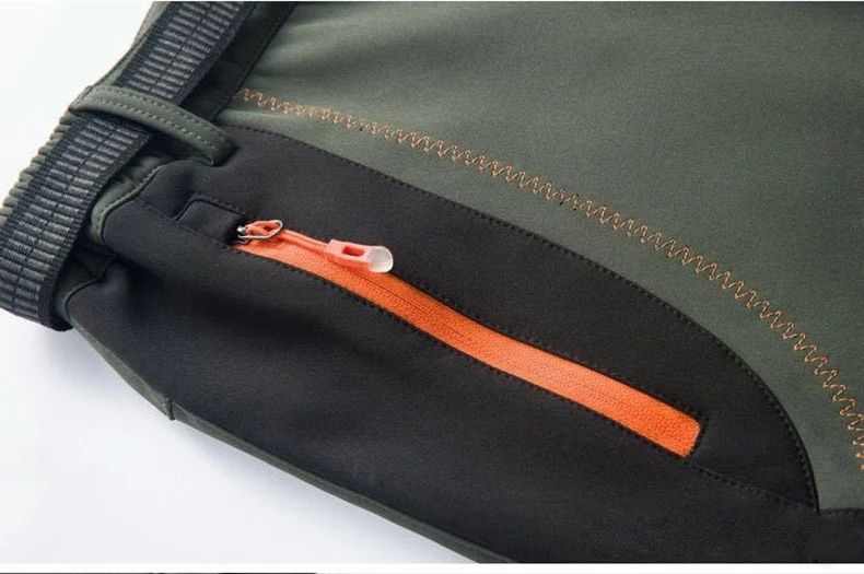 Winter Waterproof Hiking Pants for Men Windproof Outdoor Soft Shell Trekking Pants Warm Camping  Sk