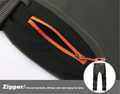 Winter Waterproof Hiking Pants for Men Windproof Outdoor Soft Shell Trekking Pants Warm Camping  Sk