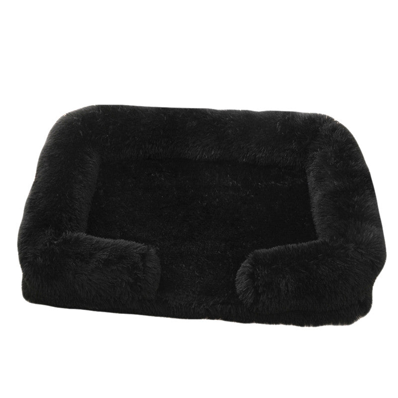 Dog Plush Pet Bed With Winter Thickened Pad And Removable Sleeping Sofa Pad 9