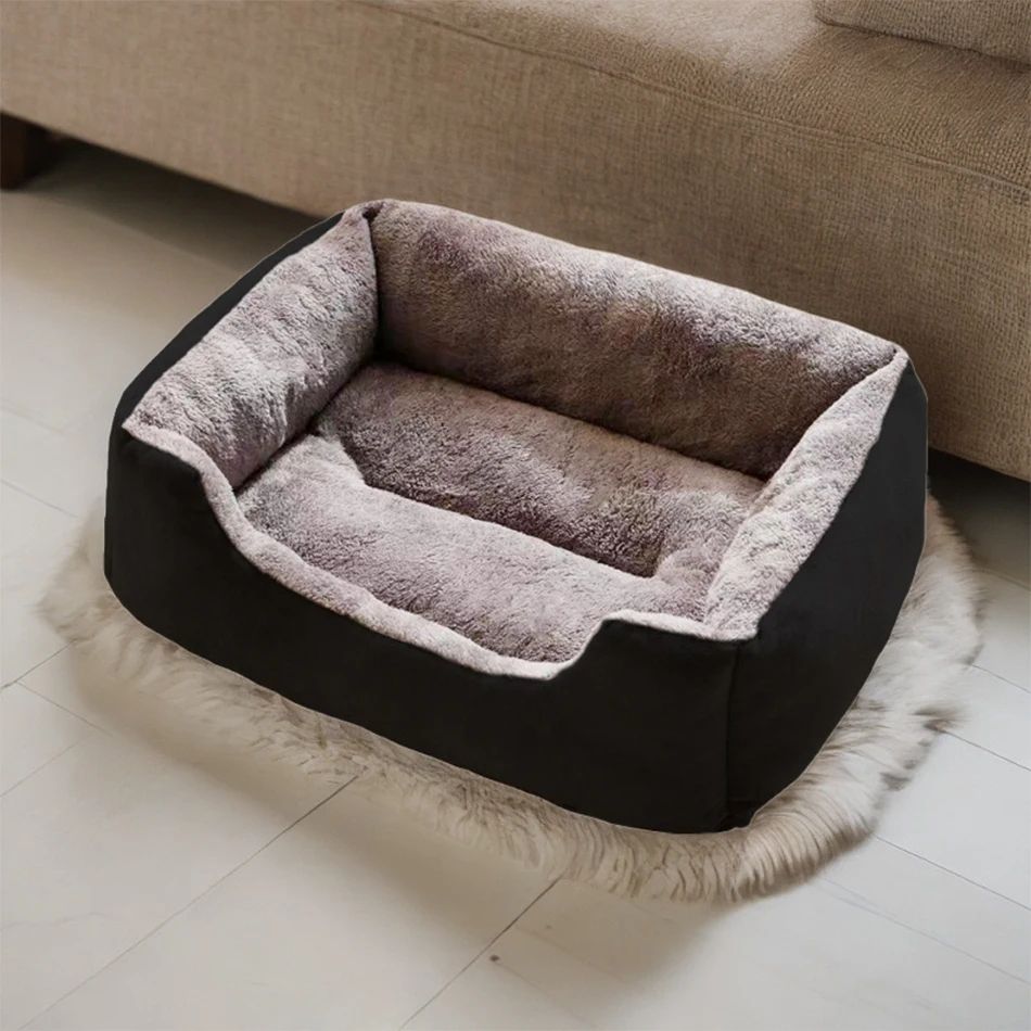 Luxury Cat Bed Plush Pet Products  Basket House Beds for Kittens  Small Dogs