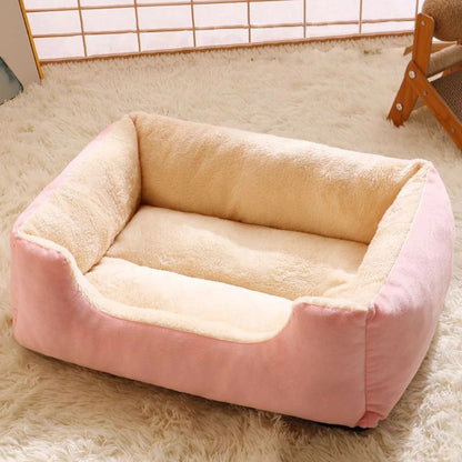 Luxury Cat Bed Plush Pet Products  Basket House Beds for Kittens  Small Dogs