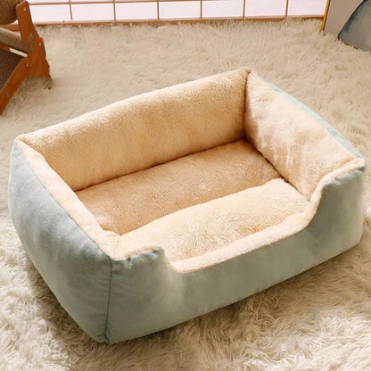 Luxury Cat Bed Plush Pet Products  Basket House Beds for Kittens  Small Dogs