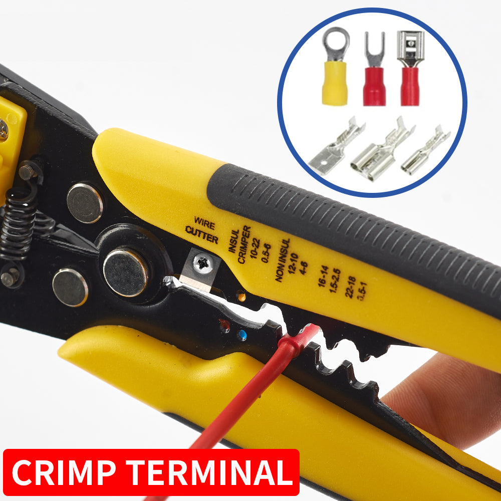 Professional Crimping Pliers All In One Wire Stripper  Terminal Crimper Heavy Duty Hand Tool For El 4