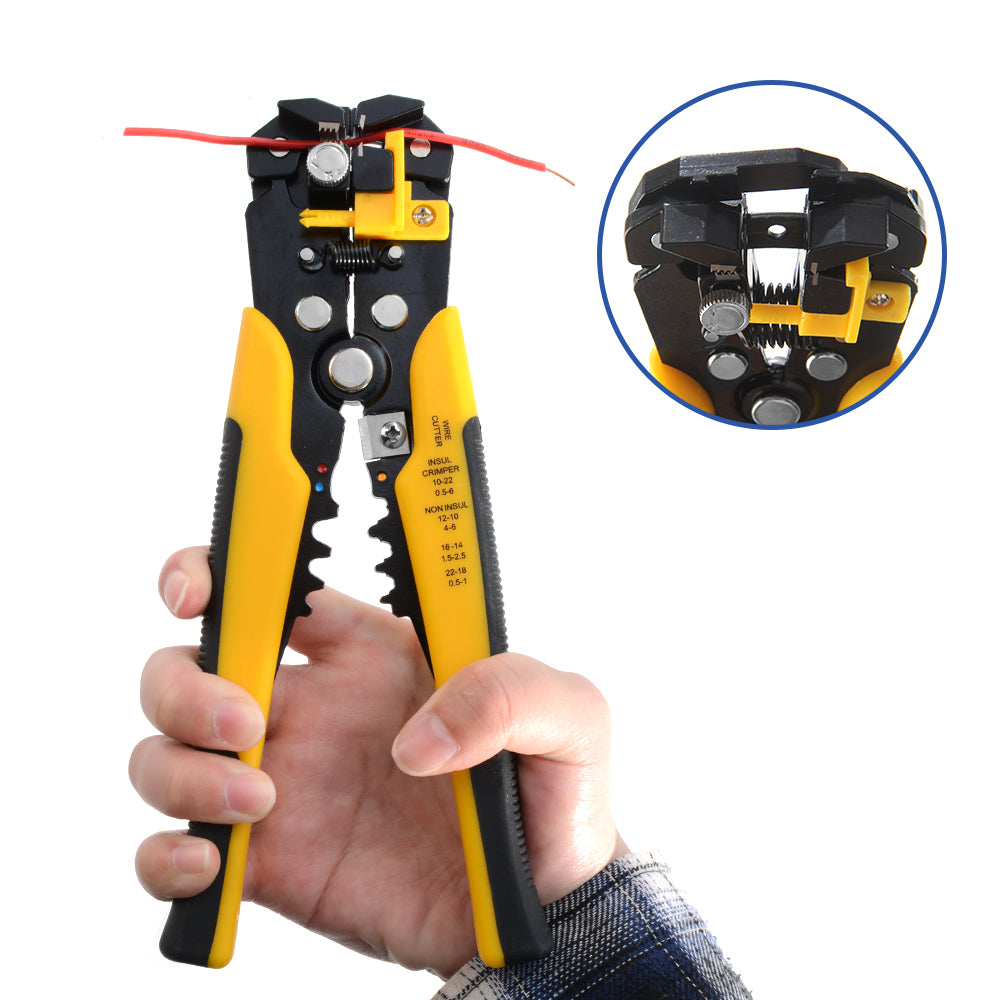 Professional Crimping Pliers All In One Wire Stripper  Terminal Crimper Heavy Duty Hand Tool For El 5