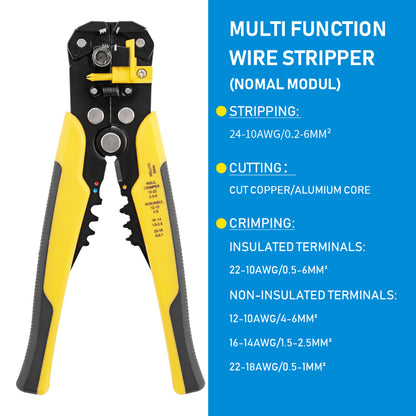 Professional Crimping Pliers All In One Wire Stripper  Terminal Crimper Heavy Duty Hand Tool For El 7