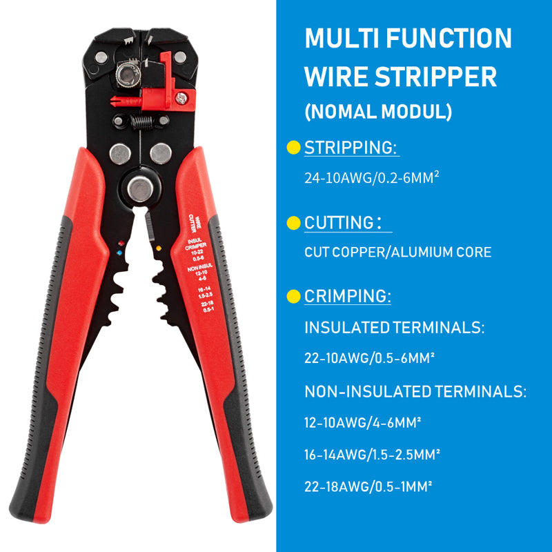 Professional Crimping Pliers All In One Wire Stripper  Terminal Crimper Heavy Duty Hand Tool For El 8