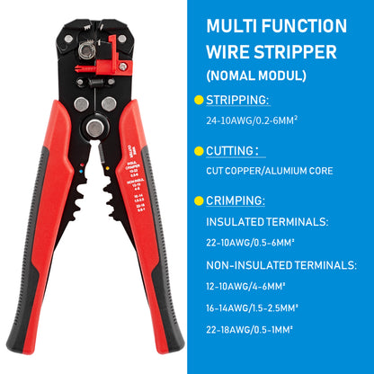 Professional Crimping Pliers All In One Wire Stripper  Terminal Crimper Heavy Duty Hand Tool For El 8