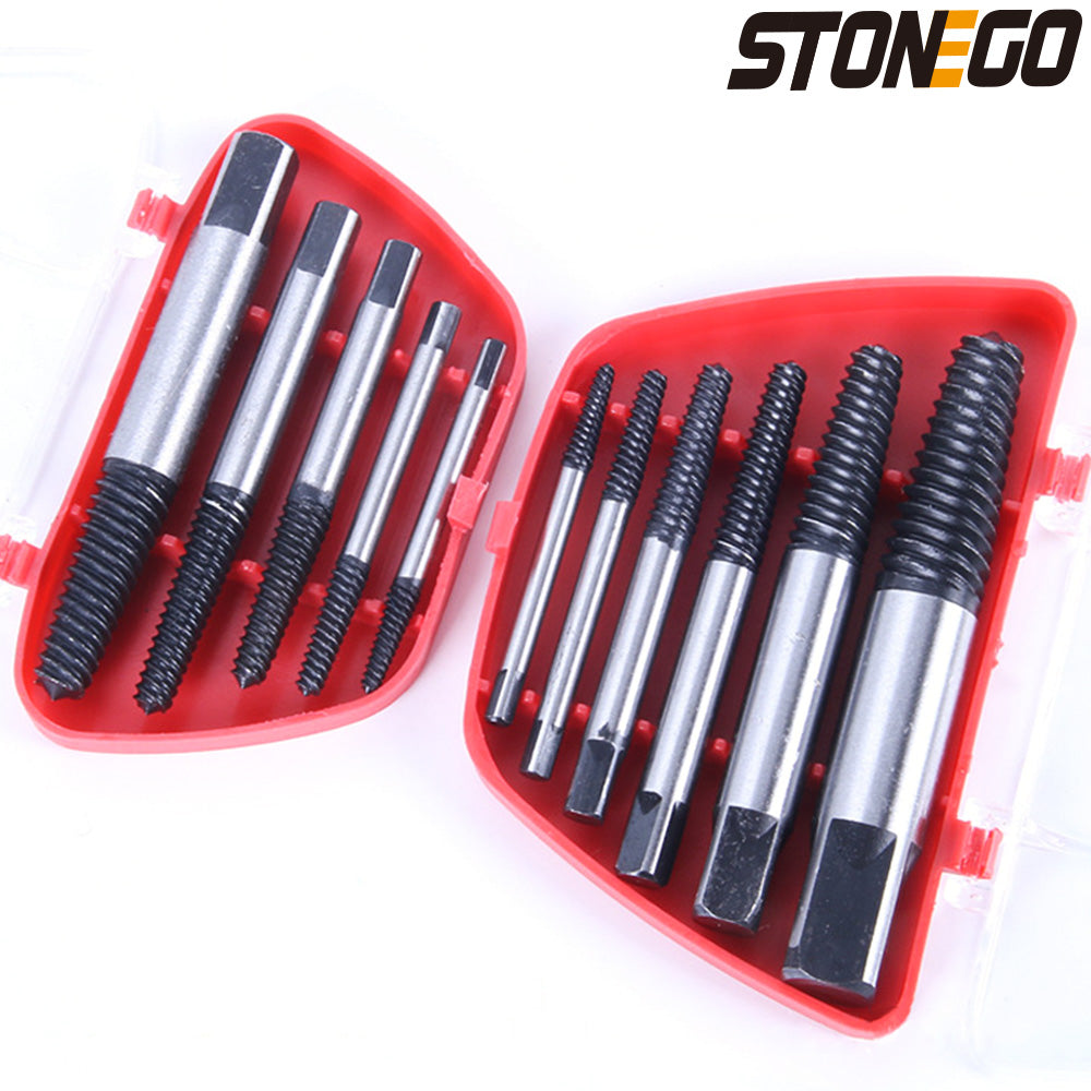 Extractor Drill Bit Set, Carbon Steel Screw Remover for Damaged, Rusted, Painted Screws