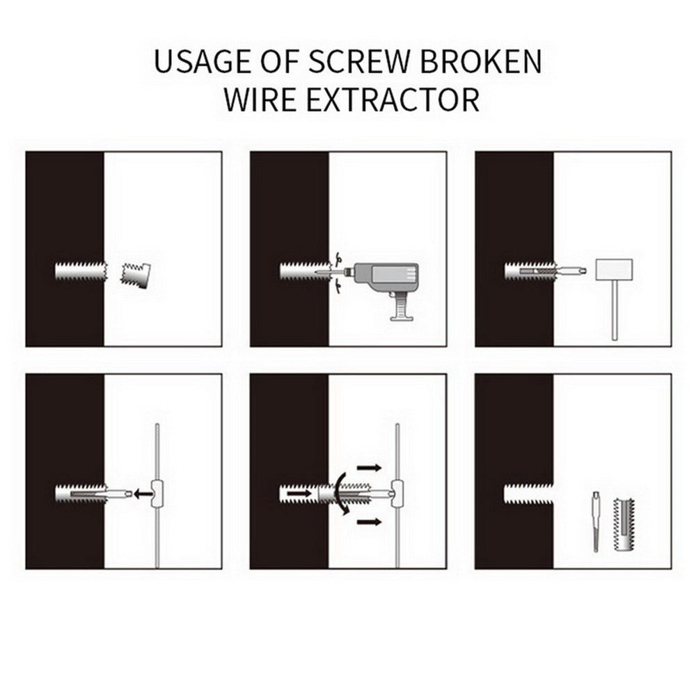 Heavy Duty Carbon Steel Screw Extractor