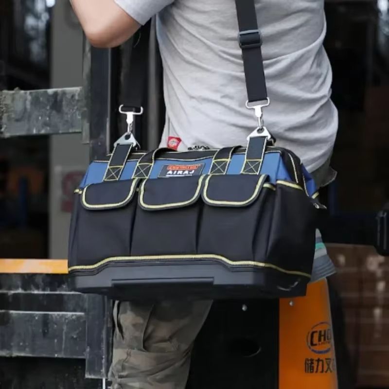 Heavy Duty Waterproof Tool Bag Large Capacity Electrician & Repair Storage Organizer