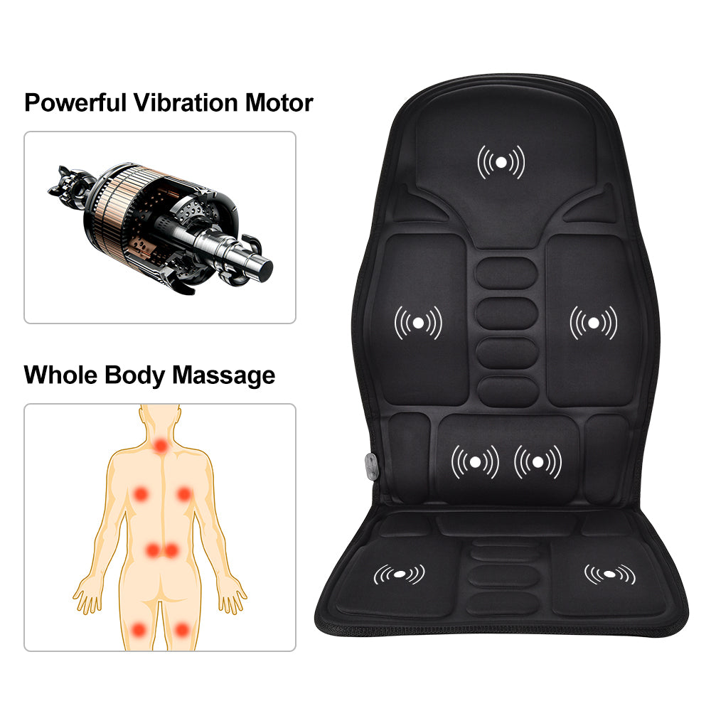 Massager Chair Pad With Electric Heating  Vibrating Neck And Back Cushion For Car  Home Use 2