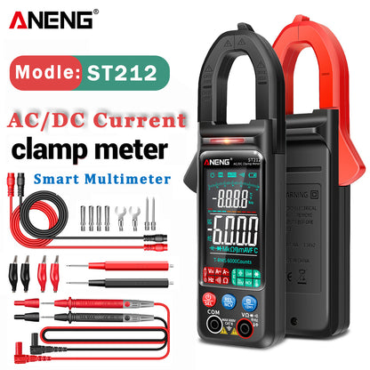 Professional 400A DC/AC Digital Clamp Multimeter, 6000 Counts with NCV & Large Color Display