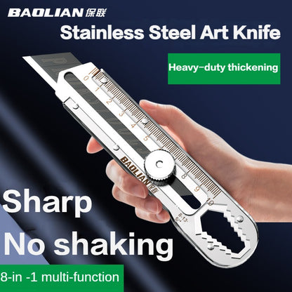 Stainless Steel Box Cutter Multi Tool Utility Knife for Woodworking, Warehouse & DIY Cutting Tool