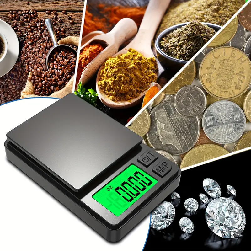 Mini Scale with Backlit LCD 500g Digital Pocket Scale for Ounces Grains  Precise Weighing