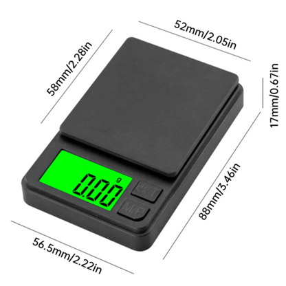 Mini Scale with Backlit LCD 500g Digital Pocket Scale for Ounces Grains  Precise Weighing