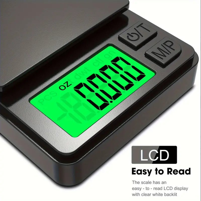 Mini Scale with Backlit LCD 500g Digital Pocket Scale for Ounces Grains  Precise Weighing