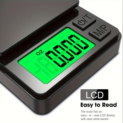 Mini Scale with Backlit LCD 500g Digital Pocket Scale for Ounces Grains  Precise Weighing