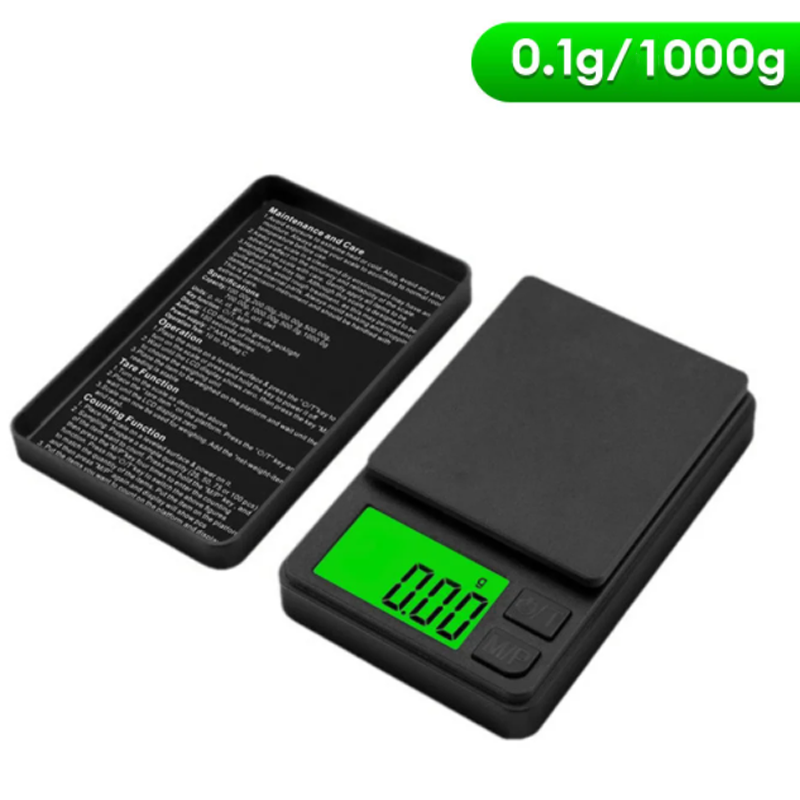 Mini Scale with Backlit LCD 500g Digital Pocket Scale for Ounces Grains  Precise Weighing