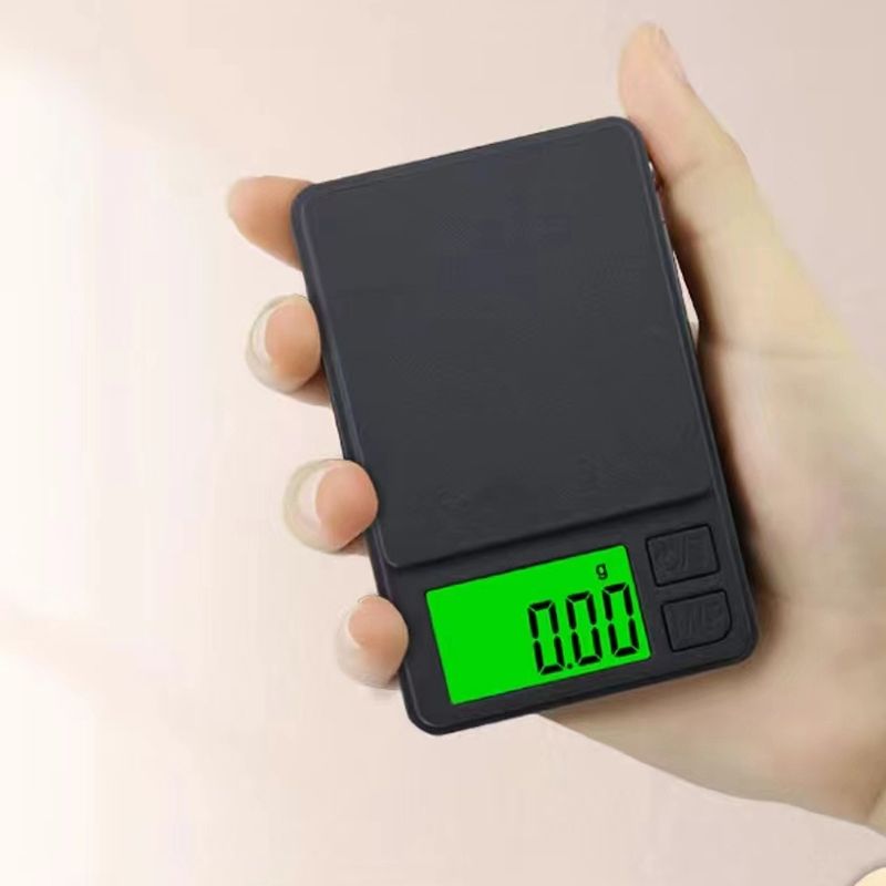 Mini Scale with Backlit LCD, 500g Digital Pocket Scale for Ounces, Grains & Precise Weighing