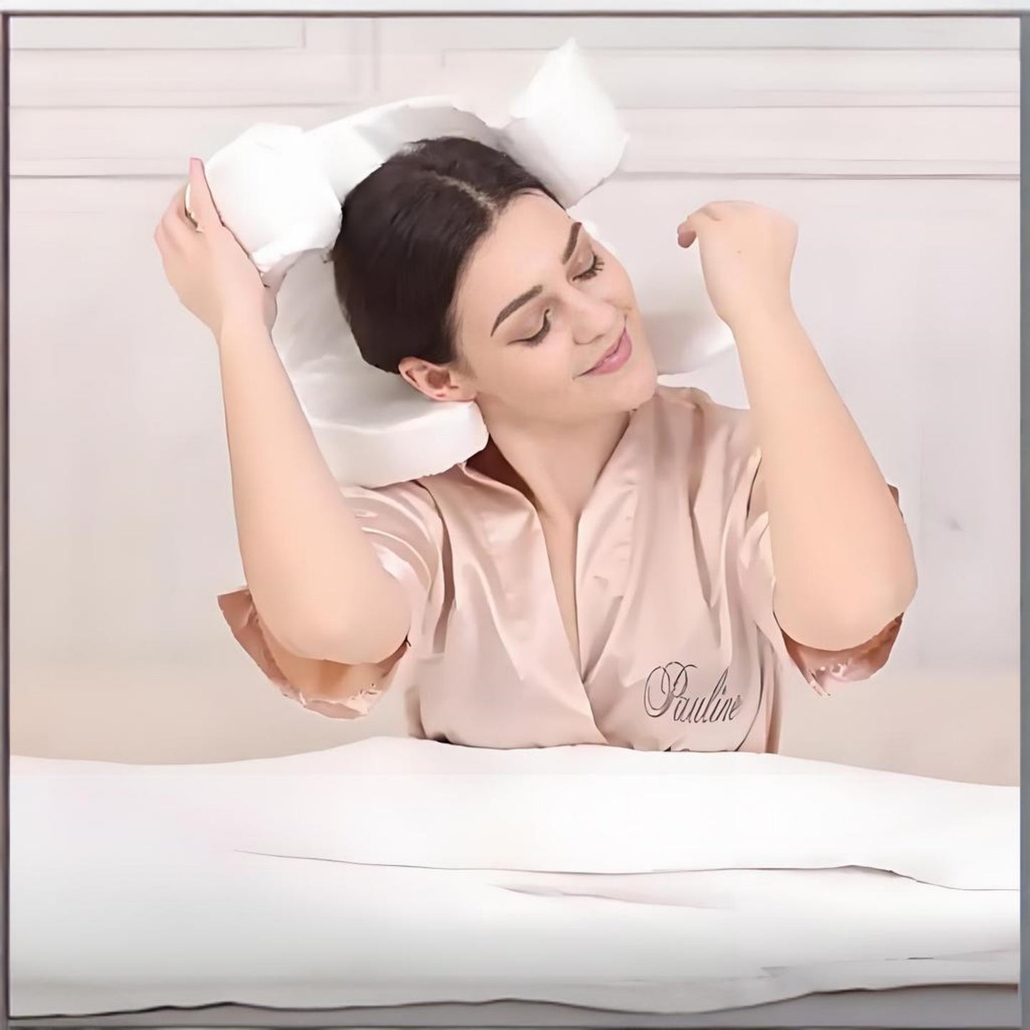 Memory Foam Face Pillow for Wrinkle Prevention and Anti-Aging
