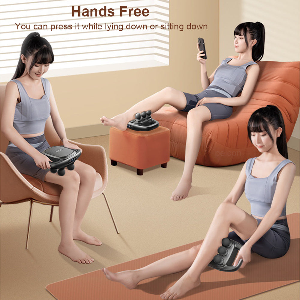 Fascia Gun Muscle Massager Gun, 6-Head Body Shoulder and Back Percussion Therapy