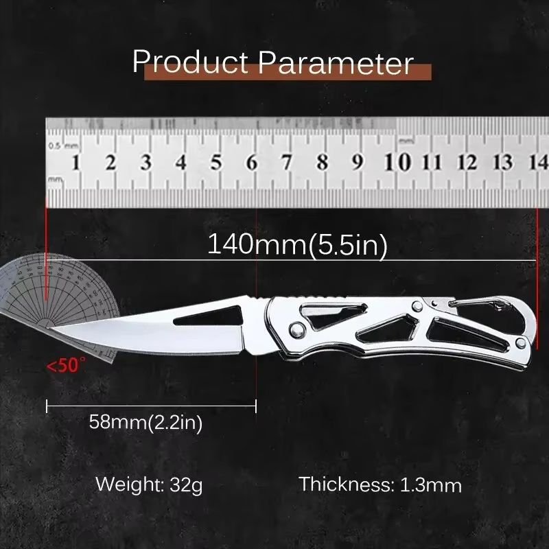 Folding Fruit Knife size