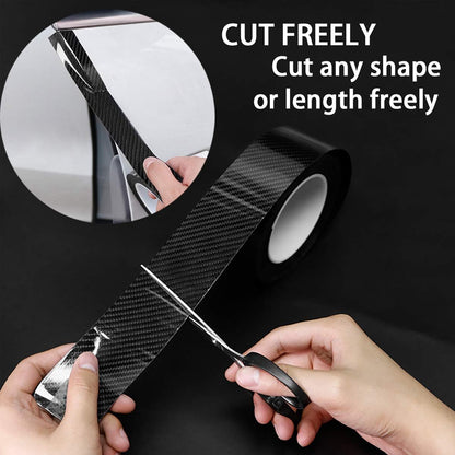 Nano Carbon Fiber 3D Sticker Tape Peel And Stick DIY Car Protector For Mirrors  Doors Waterproof Cr