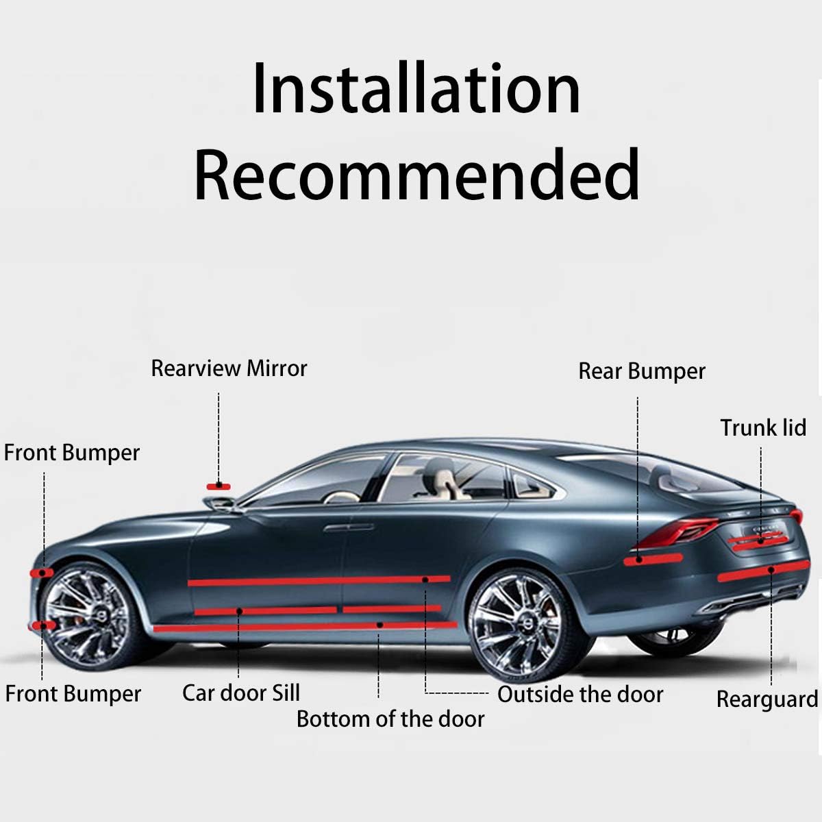 Nano Carbon Fiber 3D Sticker Tape Peel And Stick DIY Car Protector For Mirrors  Doors Waterproof Cr