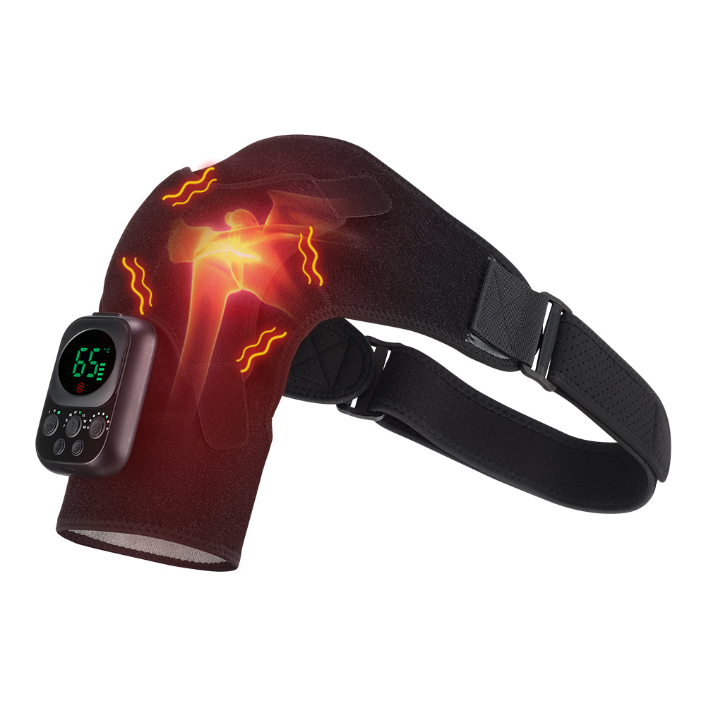 Detachable Wireless Control Electric Heating Vibration Massager For Shoulder And Knee Pain Relief 3