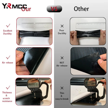 High Quality Carbon Fiber Car Stickers Vinyl Wrap Film For Cars Waterproof  Bubble Free Multiple Si 1