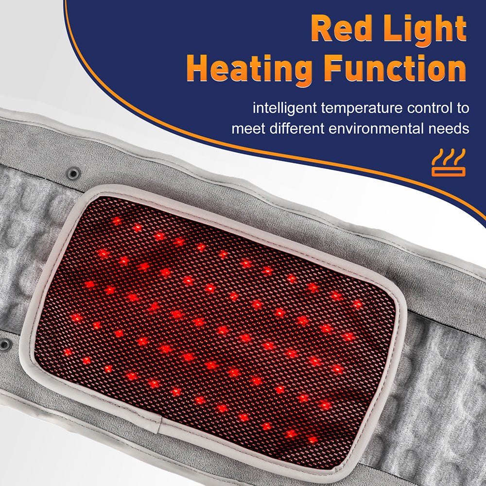 Rechargeable Inflatable Waist Belt for Lumbar Support, Heating, Vibration Massage & Decompression