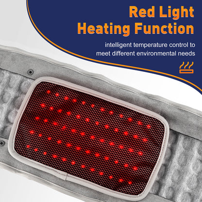 Rechargeable Inflatable Waist Belt for Lumbar Support, Heating, Vibration Massage & Decompression