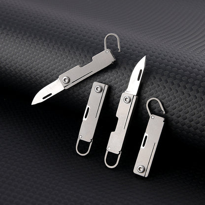 UltraSharp Titanium Pocket Knife Compact Folding Blade For Unboxing Unpacking  Daily Carry 2