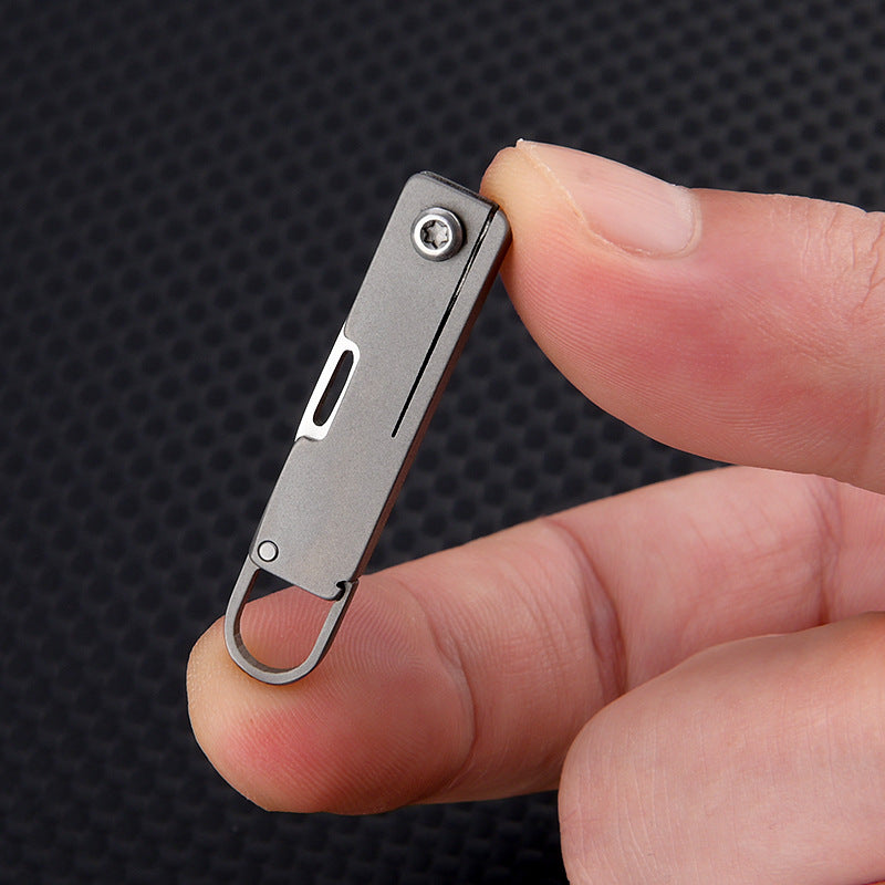 UltraSharp Titanium Pocket Knife Compact Folding Blade For Unboxing Unpacking  Daily Carry 3
