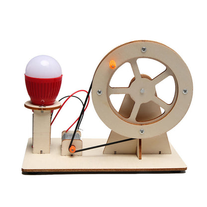 DIY HandCranked Generator Physics Experiment Kit For Kids STEM Learning  Technology Toy 3