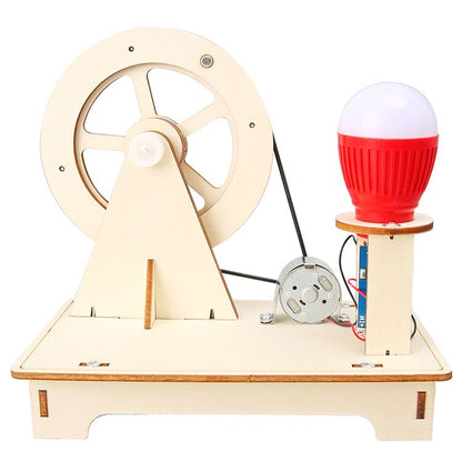 DIY HandCranked Generator Physics Experiment Kit For Kids STEM Learning  Technology Toy 5