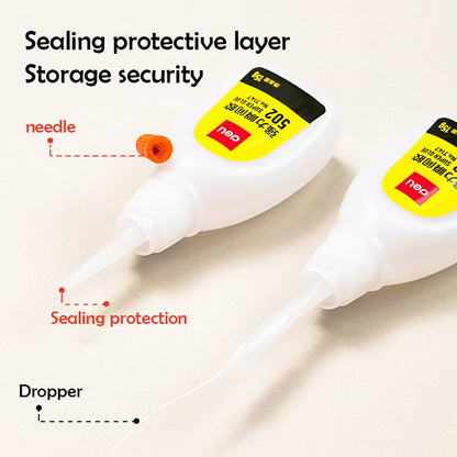 Deli Super Glue FastActing Cyanoacrylate Adhesive for Metal Wood Rubber  Leather  HighStrengt