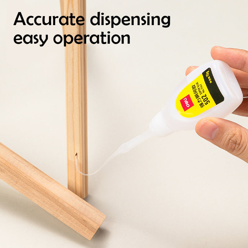 Deli Super Glue FastActing Cyanoacrylate Adhesive for Metal Wood Rubber  Leather  HighStrengt