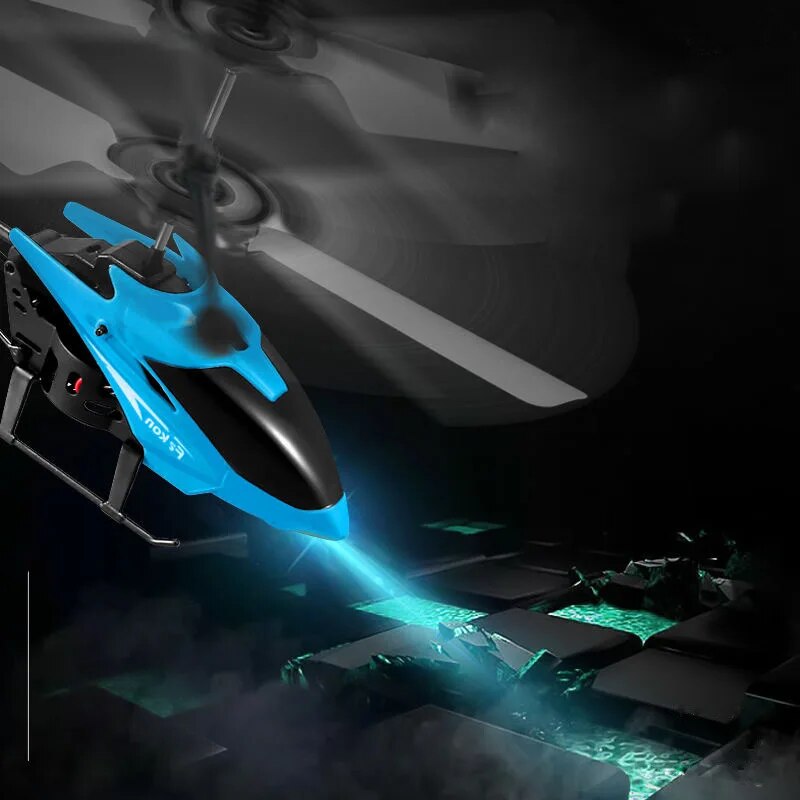 Rechargeable Remote Control Helicopter Two-Way Gesture Induction, LED Light, Anti Drop, 12M Range