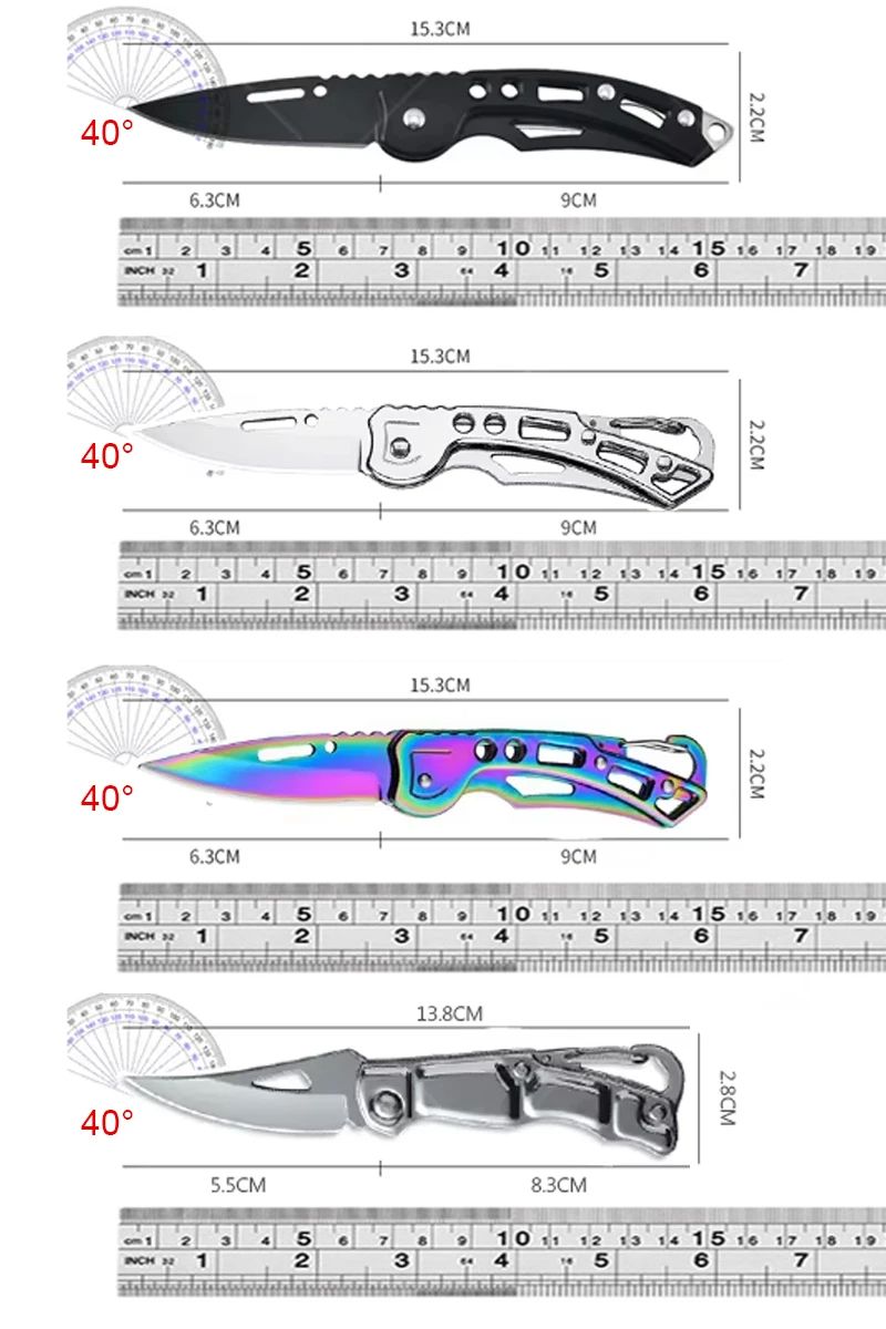 Premium Stainless Steel Fruit  Peeling Knife NonSlip Handle Utility Knife For Kitchen Accessories 11